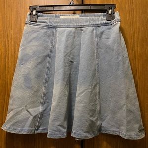 Jean color skirt